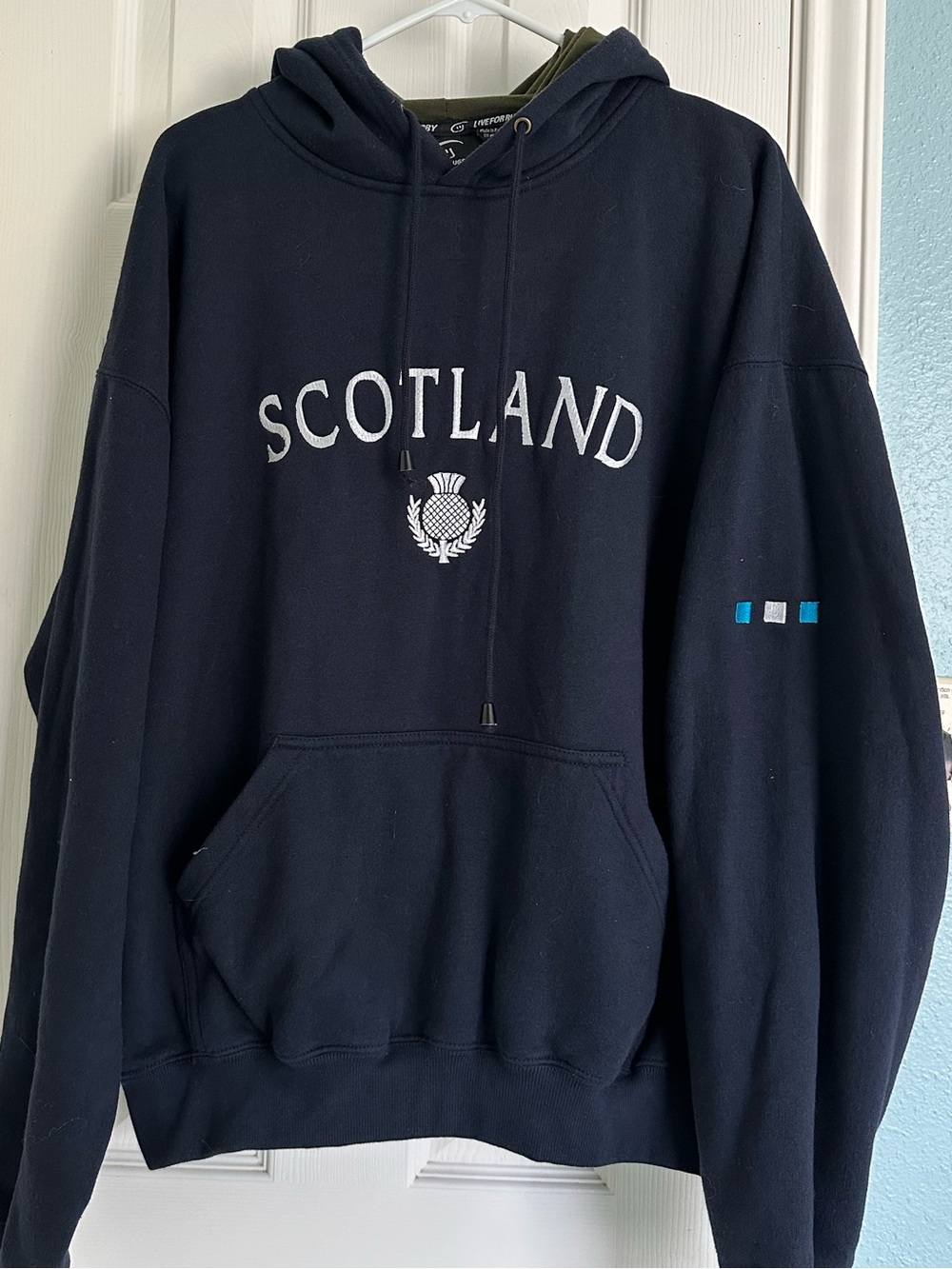 Live For Rugby Navy Blue Scotland Pullover Hoodie Men’s size XXL